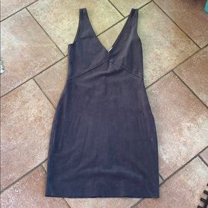 Wilfred Free gray suede mini dress